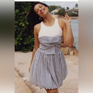 Anthropologie porridge twofer bubble mini dress NWT